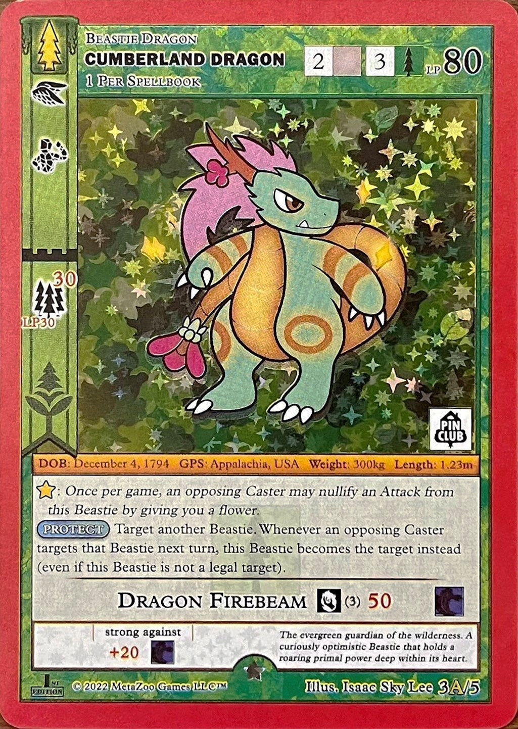 Image for Cumberland Dragon - 3A (Pin Club Wilderness Mystery Collection) (Miscellaneous Promos) (3A/5) - MetaZoo