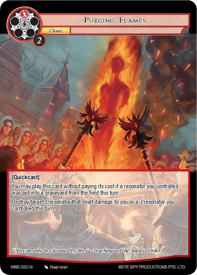 Image for Purging Flames (A New World Emerges) (NWE-020 N) - Force of Will