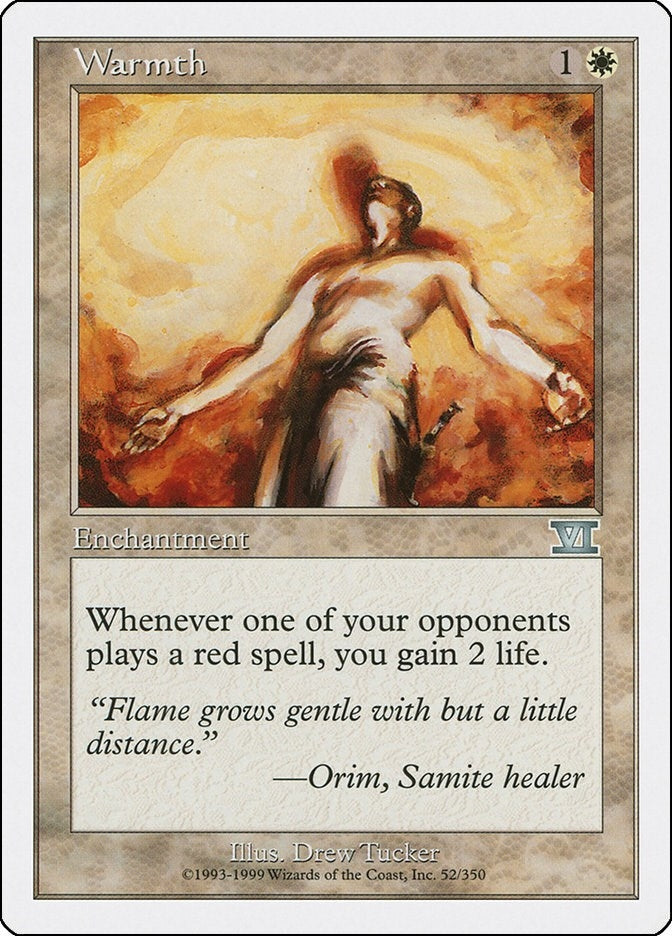 Image for Warmth (Classic Sixth Edition) (52) - Magic: The Gathering
