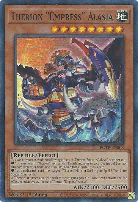Image for Therion "Empress" Alasia (Power of the Elements) (POTE-EN008) - YuGiOh