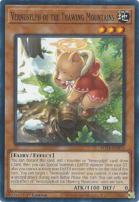 Image for Vernusylph of the Thawing Mountains (Power of the Elements) (POTE-EN019) - YuGiOh