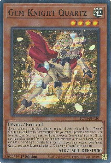 Image for Gem-Knight Quartz (Power of the Elements) (POTE-EN020) - YuGiOh