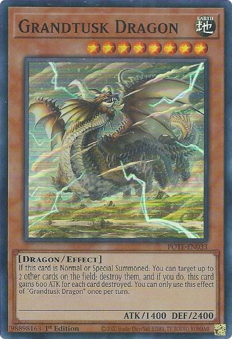 Image for Grandtusk Dragon (Power of the Elements) (POTE-EN033) - YuGiOh