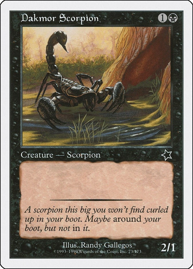 Image for Dakmor Scorpion (Starter 1999) (73) - Magic: The Gathering