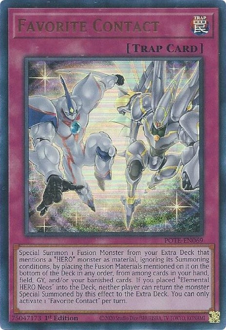 Image for Favorite Contact (Power of the Elements) (POTE-EN069) - YuGiOh