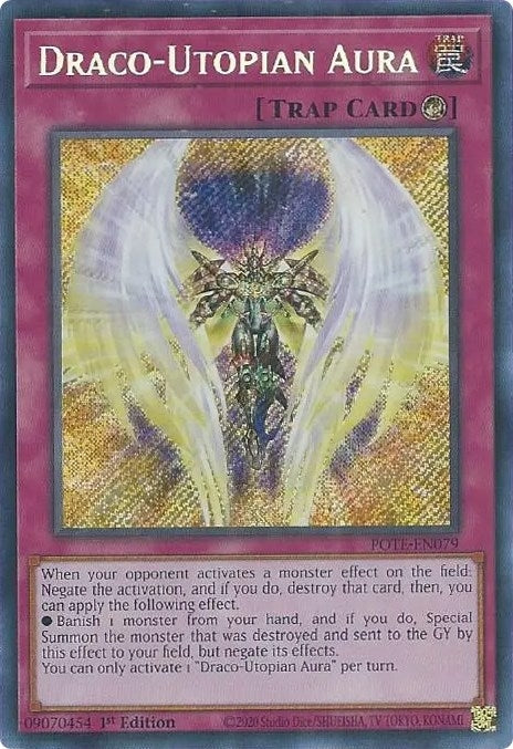 Image for Draco-Utopian Aura (Power of the Elements) (POTE-EN079) - YuGiOh