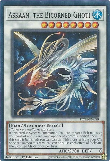 Image for Askaan, the Bicorned Ghoti (Power of the Elements) (POTE-EN089) - YuGiOh