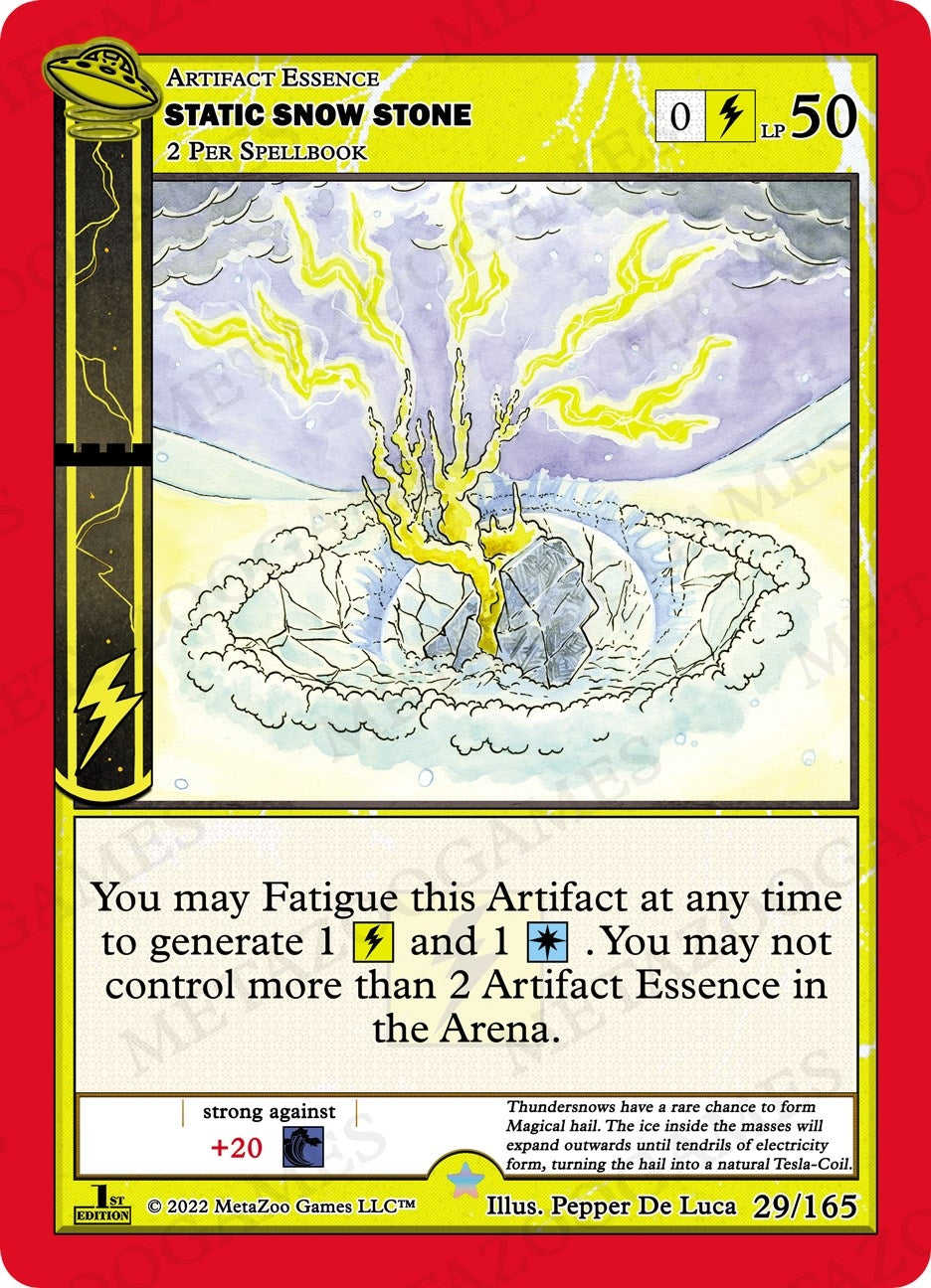 Image for Static Snow Stone (UFO: First Edition) (029/165) - MetaZoo