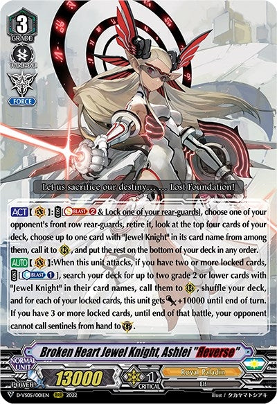 Image for Broken Heart Jewel Knight, Ashlei "Reverse" (D-VS05: V Clan Collection Vol.5) (D-VS05/001EN) - Cardfight Vanguard