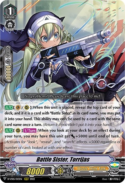 Image for Battle Sister, Torrijas (D-VS05: V Clan Collection Vol.5) (D-VS05/013EN) - Cardfight Vanguard