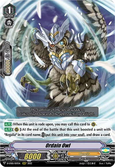 Image for Ordain Owl (D-VS05: V Clan Collection Vol.5) (D-VS05/017EN) - Cardfight Vanguard