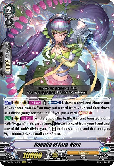 Image for Regalia of Fate, Norn (D-VS05: V Clan Collection Vol.5) (D-VS05/019EN) - Cardfight Vanguard