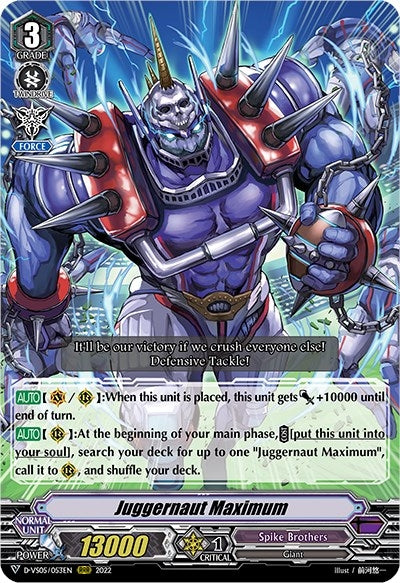 Image for Juggernaut Maximum (D-VS05: V Clan Collection Vol.5) (D-VS05/053EN) - Cardfight Vanguard