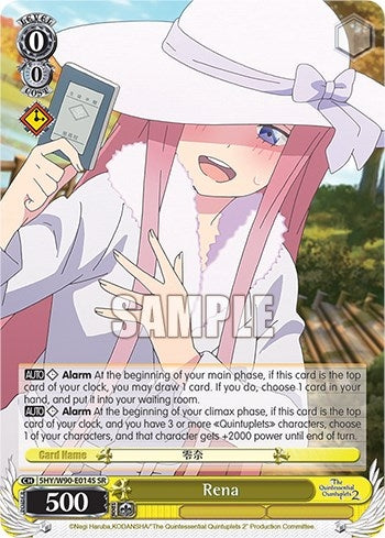 Image for Rena (SR) (The Quintessential Quintuplets 2) (5HY/W90-E014S SR) - Weiss Schwarz