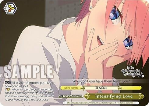 Image for Intensifying Love (OFR) (The Quintessential Quintuplets 2) (5HY/W90-E021OFR OFR) - Weiss Schwarz