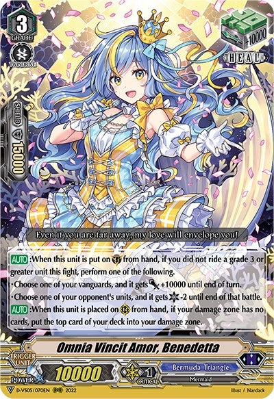 Image for Omnia Vincit Amor, Benedetta (D-VS05: V Clan Collection Vol.5) (D-VS05/070EN) - Cardfight Vanguard