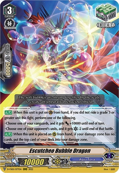 Image for Escutcheo Bubble Dragon (D-VS05: V Clan Collection Vol.5) (D-VS05/077EN) - Cardfight Vanguard