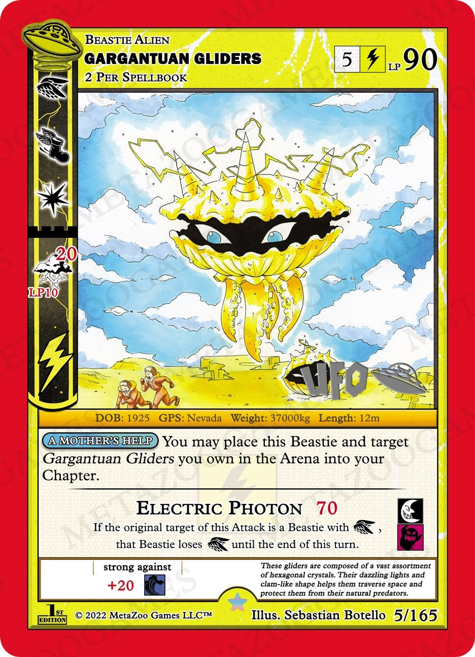 Image for Gargantuan Gliders (UFO: First Edition Spoiler Pack) (005/165) - MetaZoo
