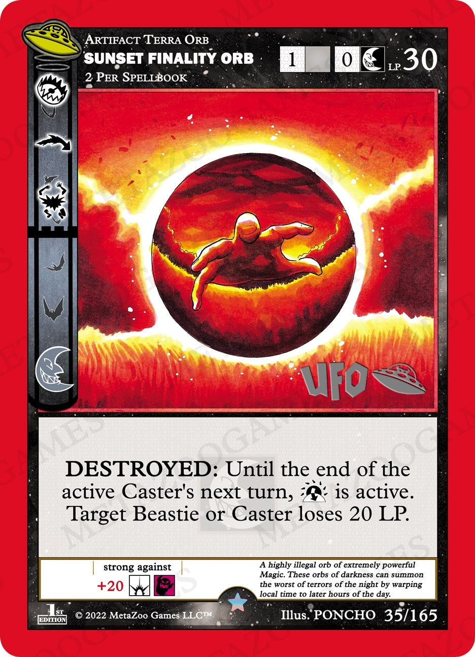 Image for Sunset Finality Orb (UFO: First Edition Spoiler Pack) (035/165) - MetaZoo