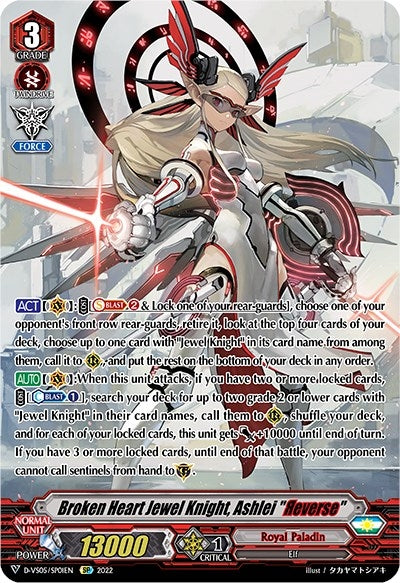 Image for Broken Heart Jewel Knight, Ashlei "Reverse" (SP) (D-VS05: V Clan Collection Vol.5) (D-VS05/SP01EN) - Cardfight Vanguard
