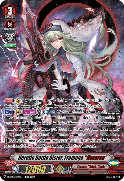 Image for Heretic Battle Sister, Fromage "Reverse" (SP) (D-VS05: V Clan Collection Vol.5) (D-VS05/SP02EN) - Cardfight Vanguard