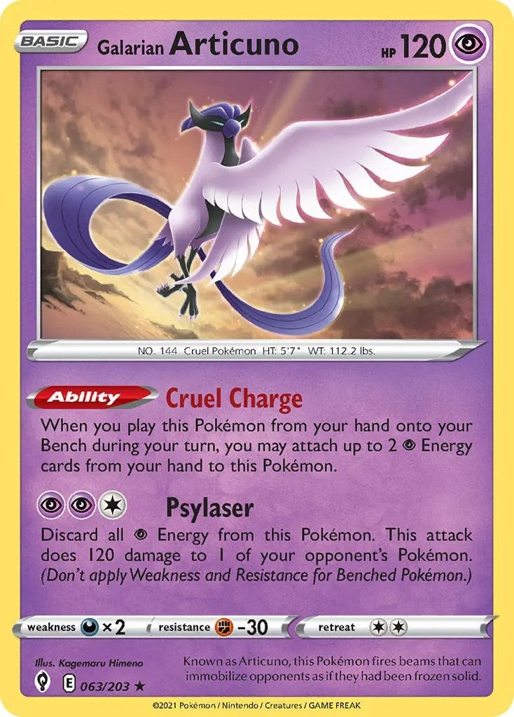 Image for Galarian Articuno (Deck Exclusives) (063/203) - Pokemon