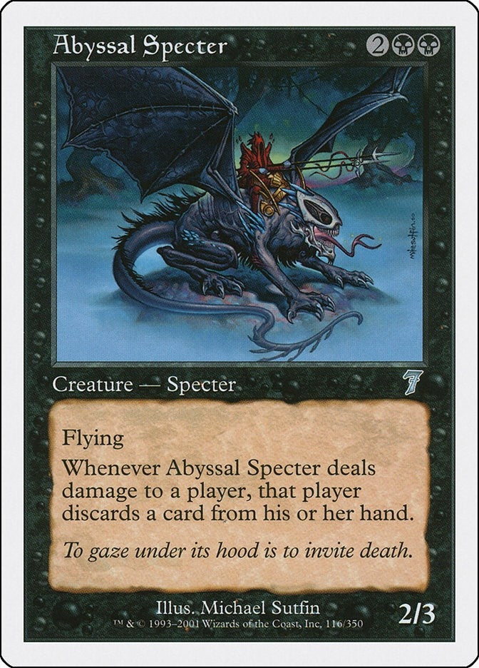 Image for Abyssal Specter (7th Edition) (116) - Magic: The Gathering