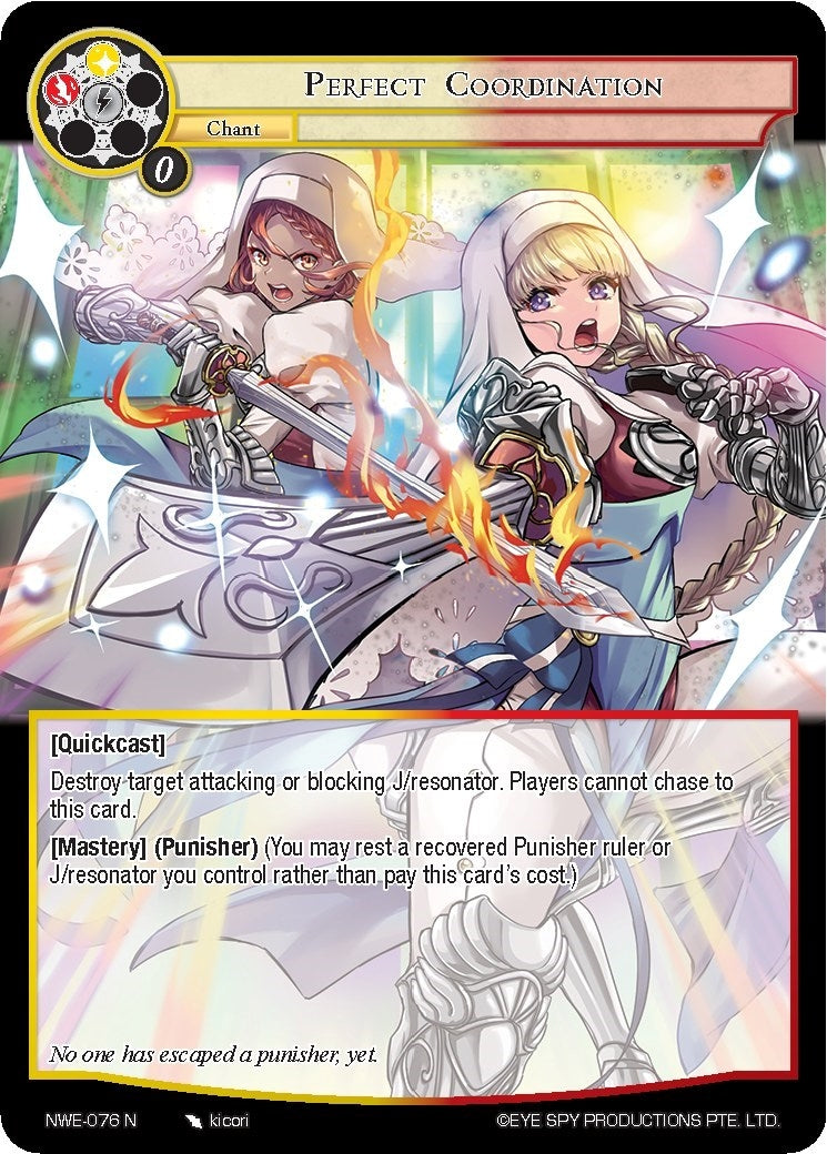 Image for Perfect Coordination (A New World Emerges) (NWE-076 N) - Force of Will