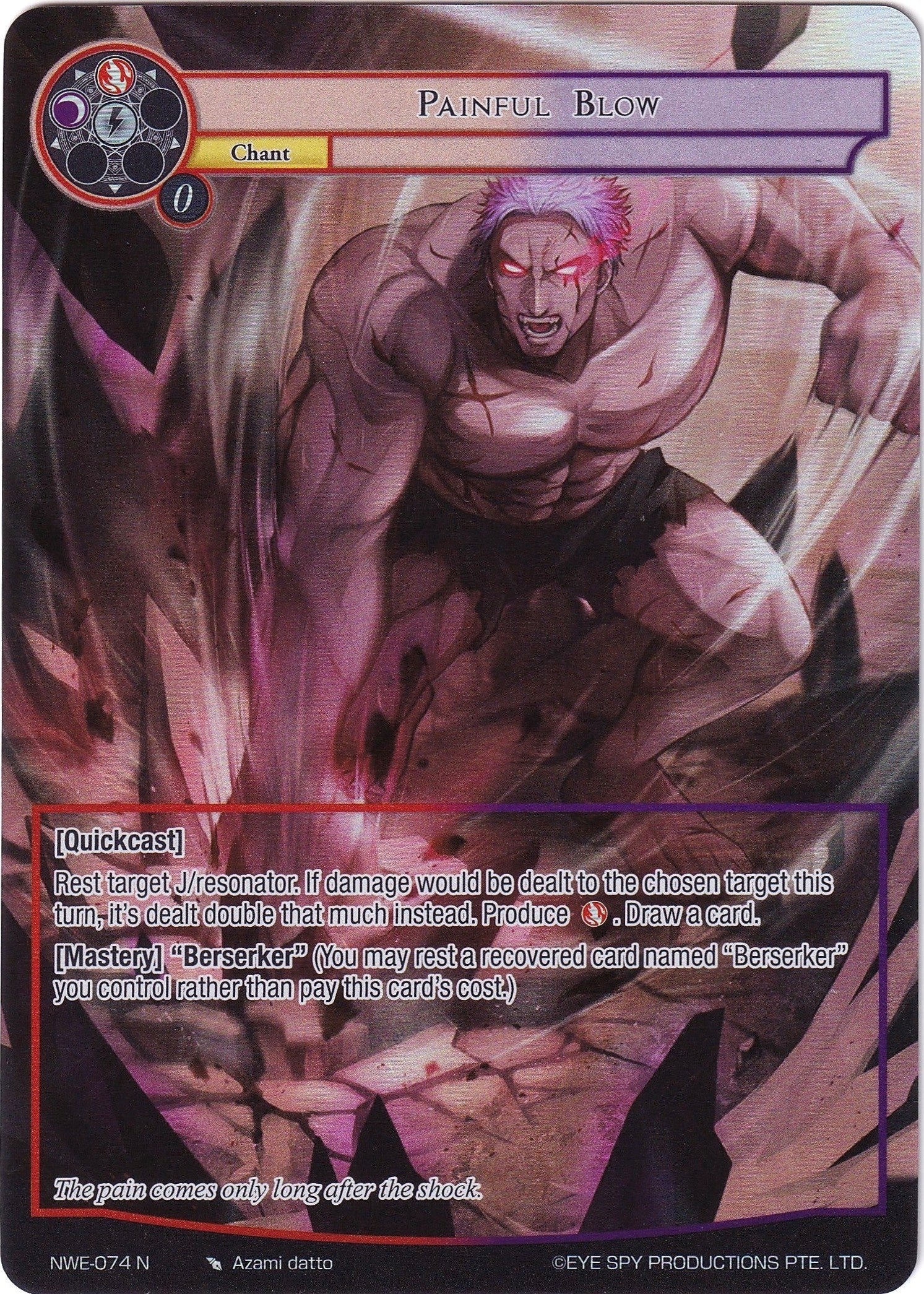 Image for Painful Blow (Full Art) (A New World Emerges) (NWE-074 N) - Force of Will