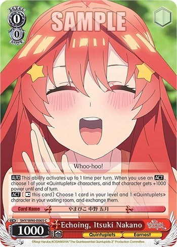 Image for Echoing, Itsuki Nakano (The Quintessential Quintuplets 2) (5HY/W90-E065 C) - Weiss Schwarz