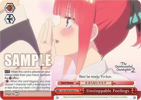 Image for Unstoppable Feelings (The Quintessential Quintuplets 2) (5HY/W90-E080 CC) - Weiss Schwarz
