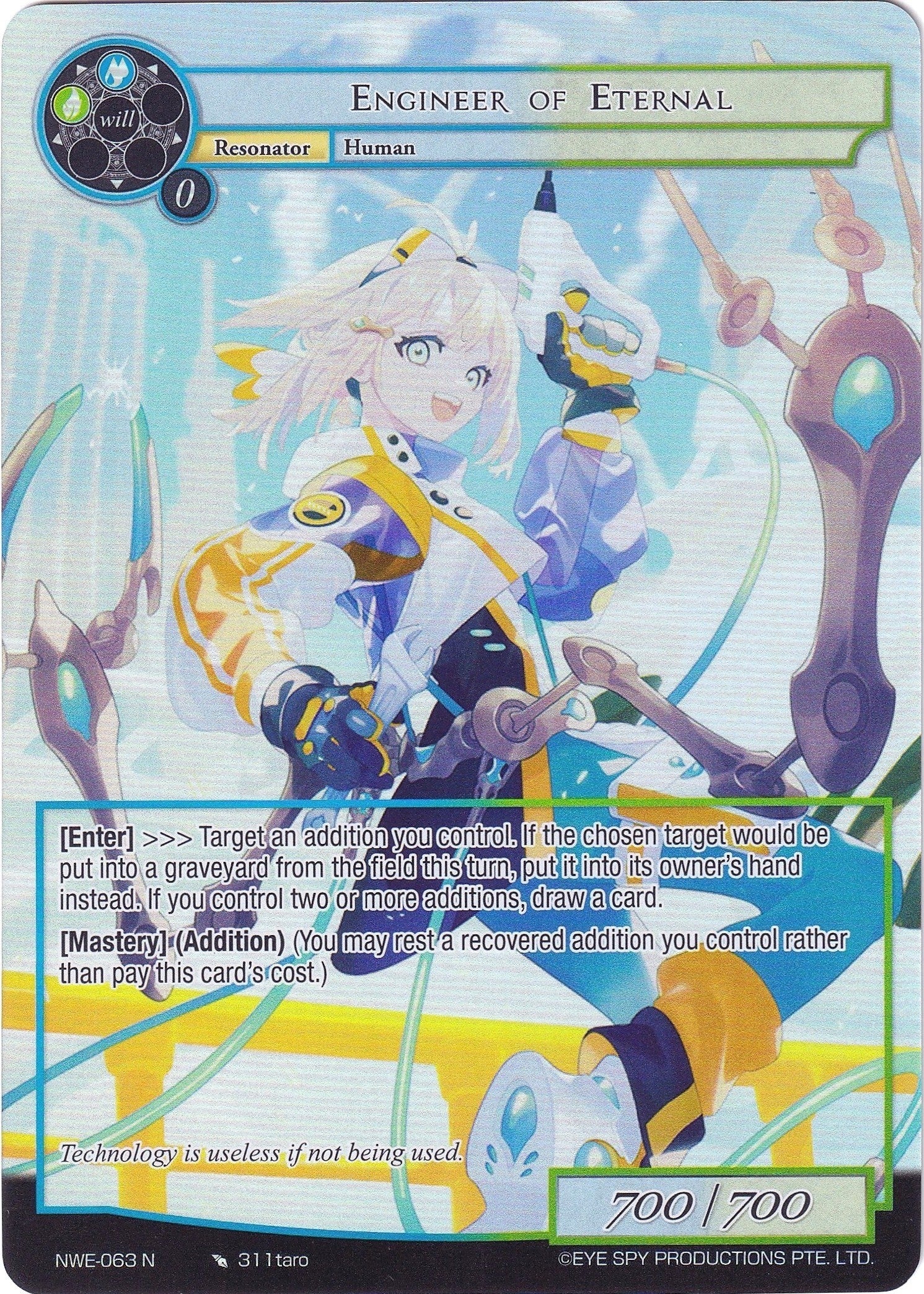 Image for Engineer of Eternal (Full Art) (A New World Emerges) (NWE-063 N) - Force of Will