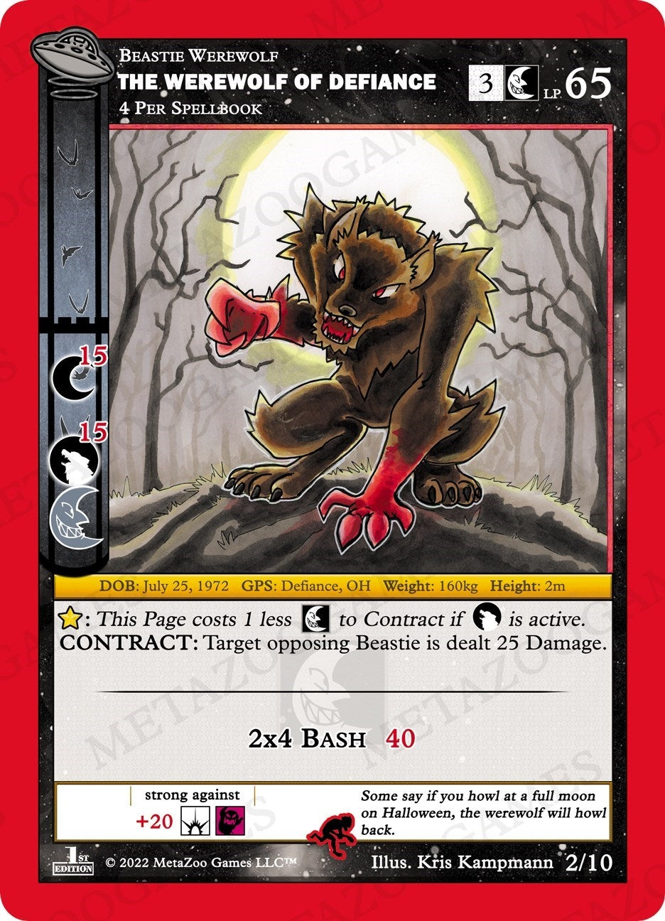 Image for The Werewolf Of Defiance (UFO: First Edition Release Event Deck) (2/10) - MetaZoo