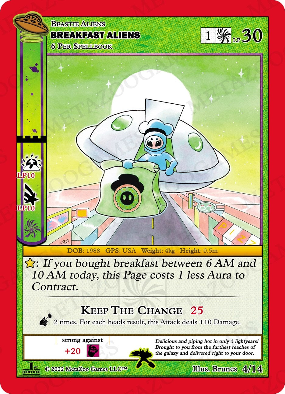 Image for Breakfast Aliens (UFO: First Edition Tribal Theme Decks) (4/14) - MetaZoo