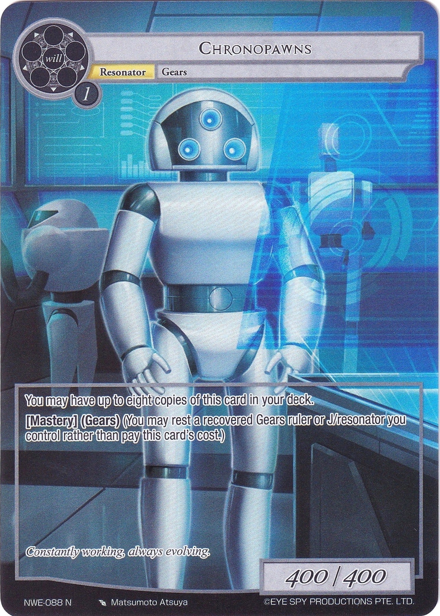 Image for Chronopawns (Full Art) (A New World Emerges) (NWE-088 N) - Force of Will