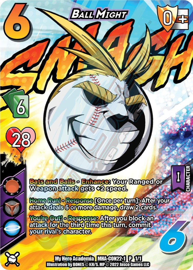 Image for Ball Might (Anime Expo 2022) (UniVersus: My Hero Academia Promo Cards) (MHA-CON22-1 1/1) - UniVersus
