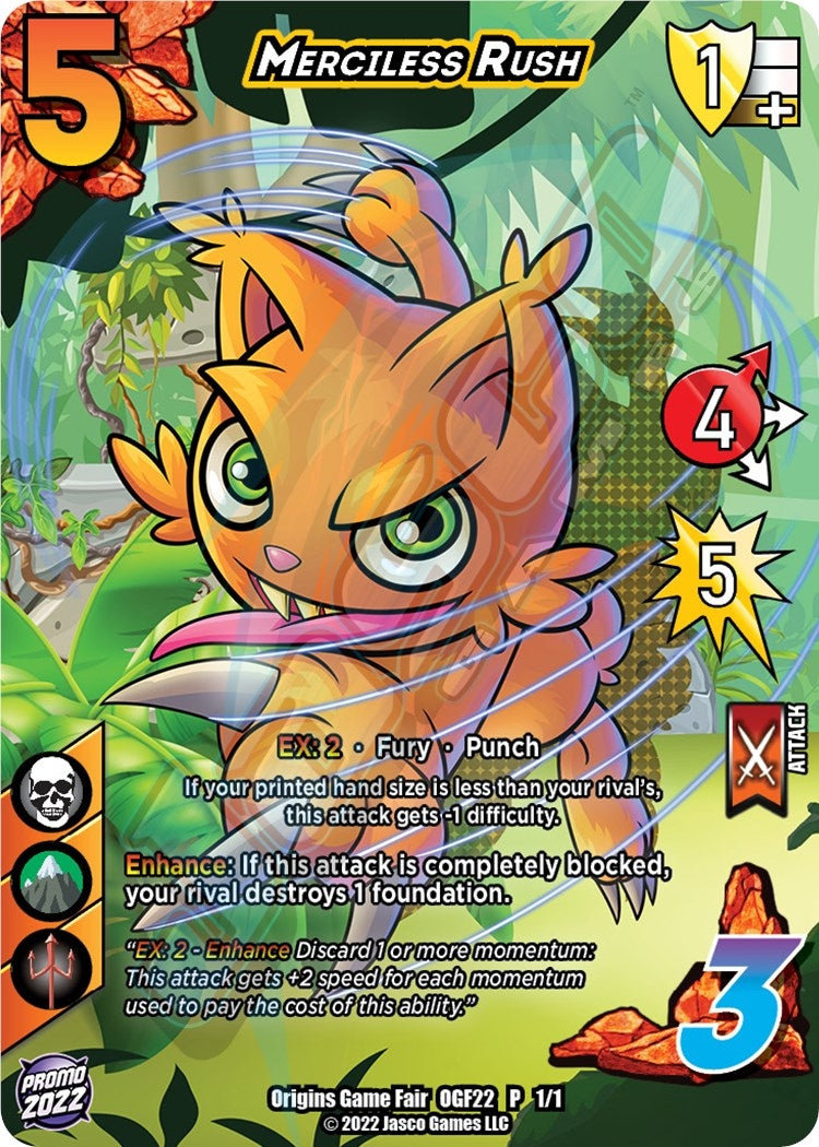 Image for Merciless Rush (Origins Game Fair 2022) (UniVersus: My Hero Academia Promo Cards) (OGF22 1/1) - UniVersus