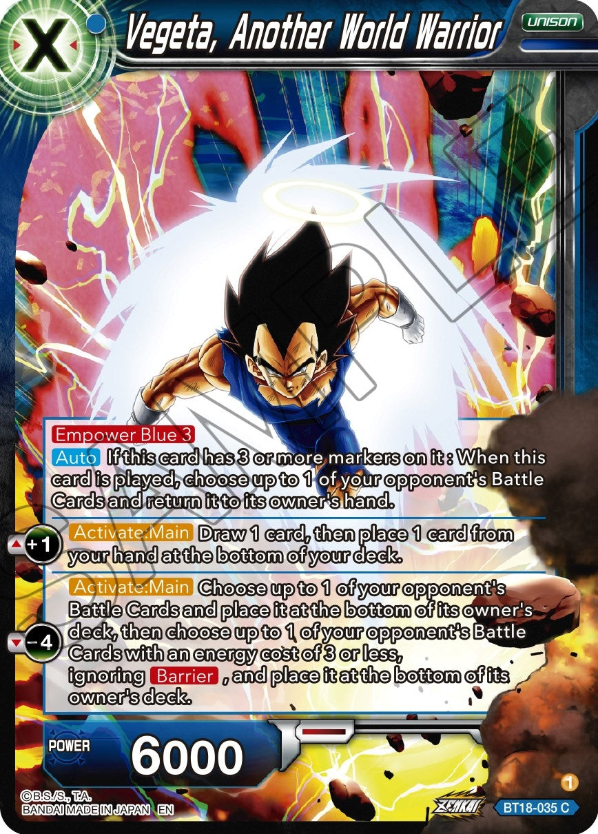 Image for Vegeta, Another World Warrior (Dawn of the Z-Legends) (BT18-035) - Dragon Ball Super: Masters