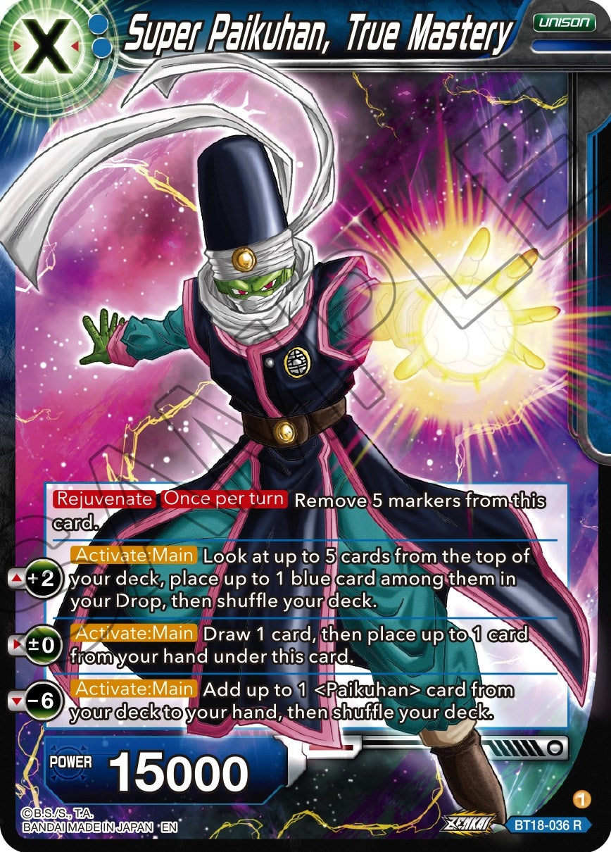 Image for Super Paikuhan, True Mastery (Dawn of the Z-Legends) (BT18-036) - Dragon Ball Super: Masters