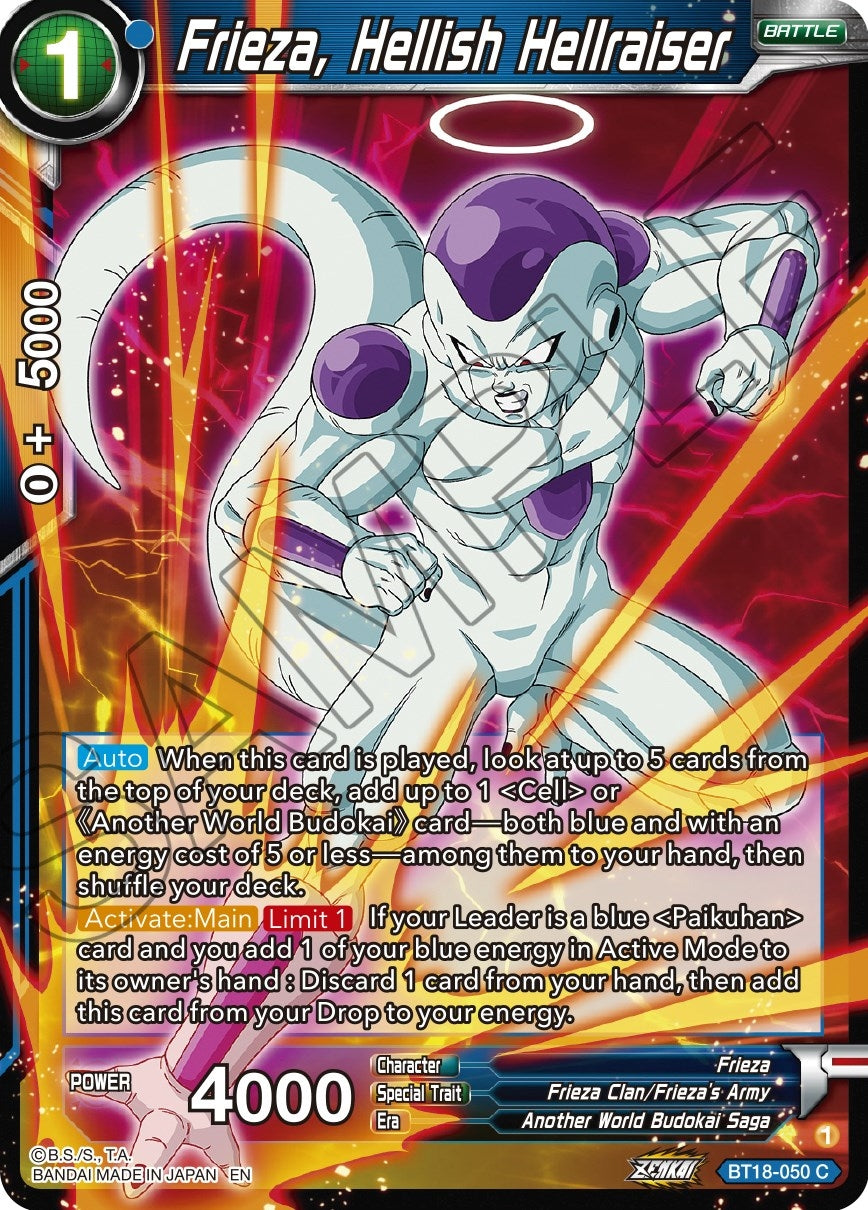 Image for Frieza, Hellish Hellraiser (Dawn of the Z-Legends) (BT18-050) - Dragon Ball Super: Masters