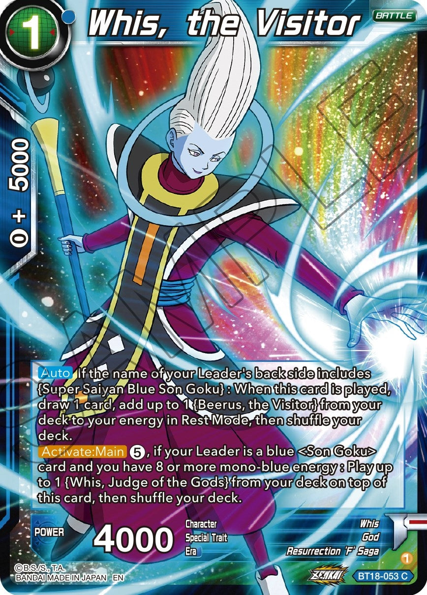 Image for Whis, the Visitor (Dawn of the Z-Legends) (BT18-053) - Dragon Ball Super: Masters