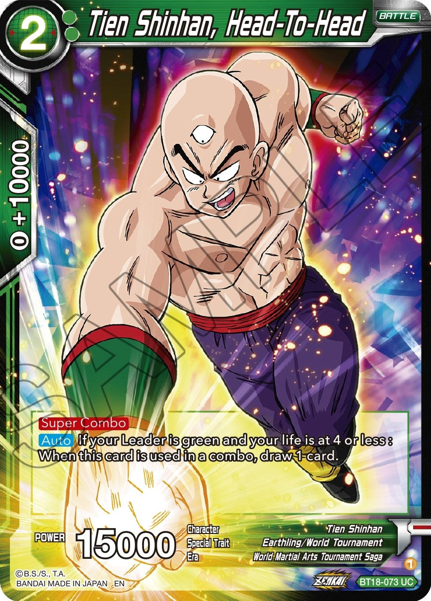 Image for Tien Shinhan, Head-To-Head (Dawn of the Z-Legends) (BT18-073) - Dragon Ball Super: Masters