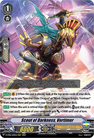 Image for Scout of Darkness, Vortimer (D-VS06: V Clan Collection Vol.6) (D-VS06/020EN) - Cardfight Vanguard