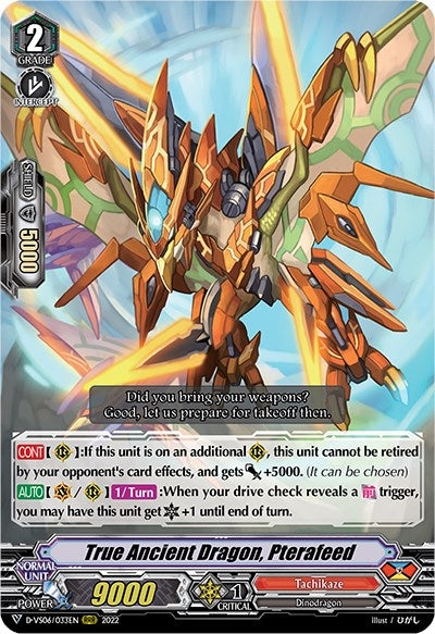 Image for True Ancient Dragon, Pterafeed (D-VS06: V Clan Collection Vol.6) (D-VS06/033EN) - Cardfight Vanguard