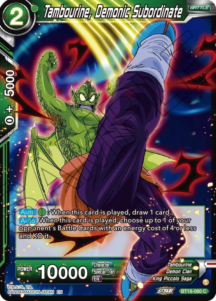 Image for Tambourine, Demonic Subordinate (Dawn of the Z-Legends) (BT18-080) - Dragon Ball Super: Masters