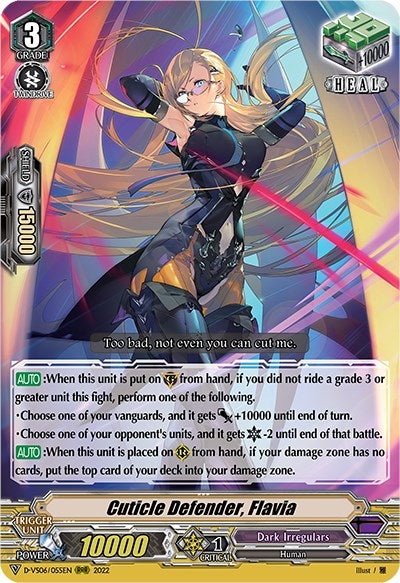 Image for Cuticle Defender, Flavia (D-VS06: V Clan Collection Vol.6) (D-VS06/055EN) - Cardfight Vanguard