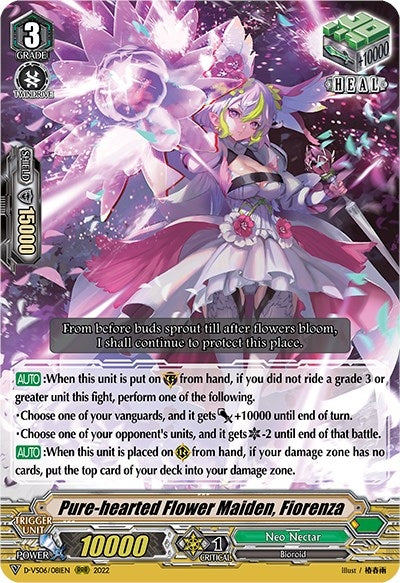 Image for Pure-hearted Flower Maiden, Fiorenza (D-VS06: V Clan Collection Vol.6) (D-VS06/081EN) - Cardfight Vanguard
