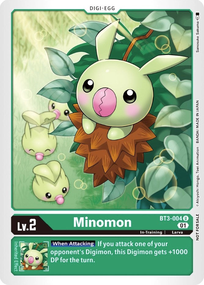 Image for Minomon (Winner Pack X Record) (BT01-03A) (BT3-004 U) - Digimon Card Game