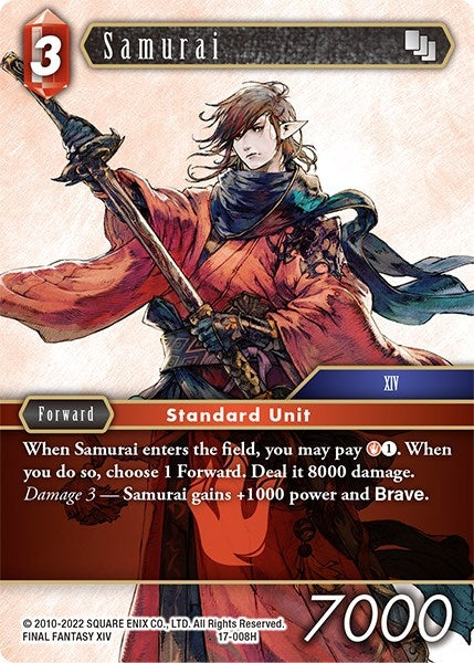Image for Samurai (008) (Rebellion's Call) (17-008H) - Final Fantasy TCG
