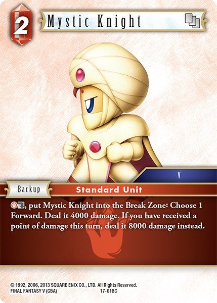 Image for Mystic Knight (Rebellion's Call) (17-018C) - Final Fantasy TCG